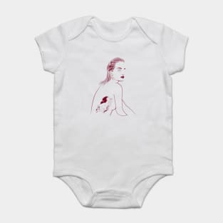 Tattooed Girl Baby Bodysuit